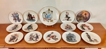 Lot Of Vintage Gorham Norman Rockwell Limited Edition Plates
