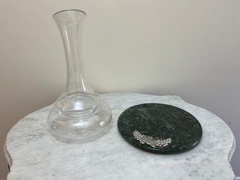 Denizli Decanter & Marble Cheese Board