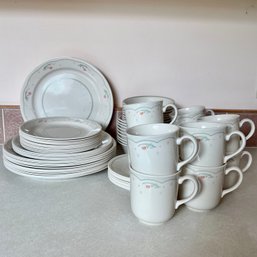 Lot Of Corning Dishes Plates, Cups, Etc.