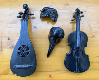 Group Of Mini Instruments And Theater Masks