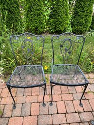 Pair  Of Iron Salterini Chairs