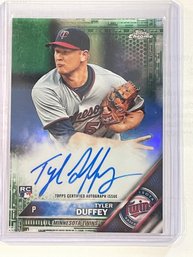 2016 Topps Chrome Certified Autograph Issue Tyler Duffey Signed Rookie Card #RA-TD   Numbered 41/99