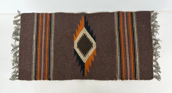 Vintage Native American Wool Woven Rug - Wall Hanging