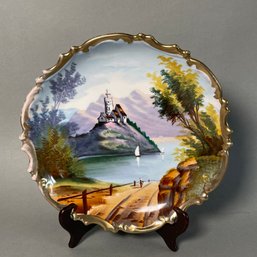 L S & S Hand Painted Plate