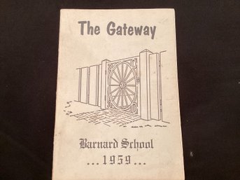 1959 Barnard Junior High School Yearbook The Gateway Manchester
