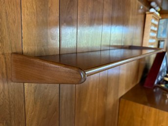 Polished Wood Wall Shelf