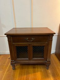 Vintage Side Table With Cabinet