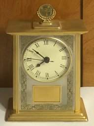 Vintage Danbury Mint Brass Bi-Centennial Clock