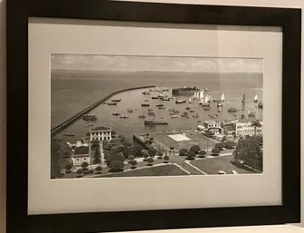 Brazil Salvador Bahai Bay Docks Framed Picture