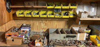 Vintage Assorted Nuts, Bolts, Screws, Nails, & Clamps.