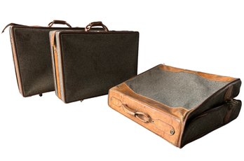 Set Three Vintage Hartmann Suitcases   (LOC: S1)