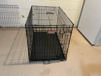 Dog Crate With Pan, Large, Middle Divider