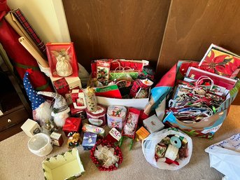 Christmas Lot With BAGS, BOWS, And Then Some,