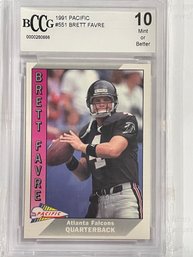 1991 Pacific Brett Favre Card #551     BCCG Gem Mint 10