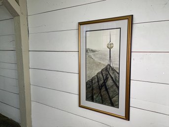 Framed Andrew Wyeth (b. 1917) North Point Print