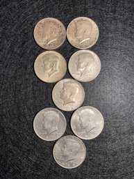JFK Silver Half Dollars (8)