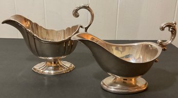 Vintage Silver Plated Gravy Boats