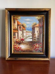 Decorative Coastal Village Framed Piece - Originally From Homegoods