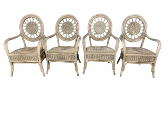 Set Of Rattan  Chairs (4)