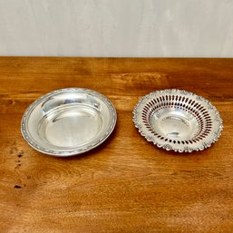 Two Small Sterling Silver Dishes