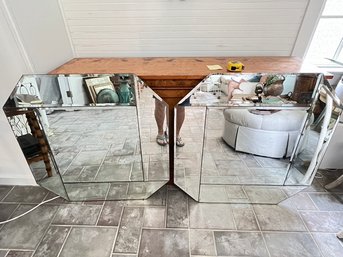 Pair Of Framed Octagonal Beveled Mirrors