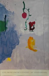 Helen Frankenthaler Live From Lincoln Center 20th Year Lithograph
