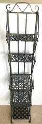 Folding Metal Patina Finish Display Mini  Shelf