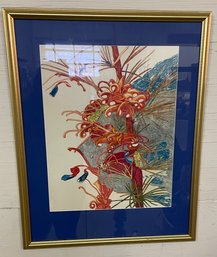 Framed And Signed Ink Drawing