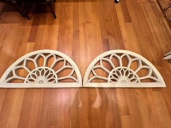 Half Round Shaped Wall Decor, Lot #2 Grey Color, 45 X 22