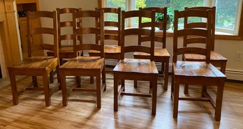 Group Of (8) European Heritage Dining Room Chairs