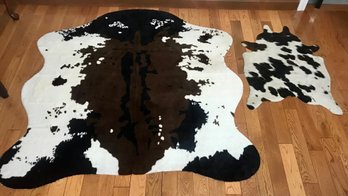 Pair Of Fabulous Cowhide Rugs