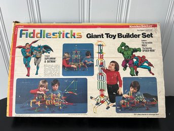 1979 DC Marvel Superman Batman Fiddlesticks Building Set