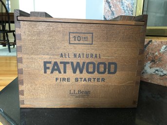 LL Bean Fatwood Fire Starter Box Of Kindling