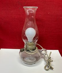 Glass Oil Lamp Conversion