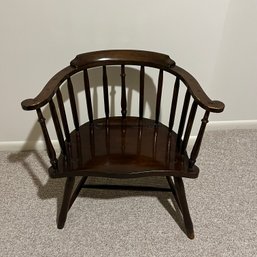 Low-Back Mahogany Windsor Armchair