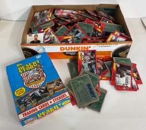 Large Lot Of Non-sports Cards And Box Of Unopened Desert Storm Cards
