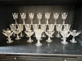 Rosslare Pattern, Waterford  Cut Crystal Stemware