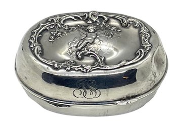 Small Antique Sterling Vanity Box  2.25 TOZ