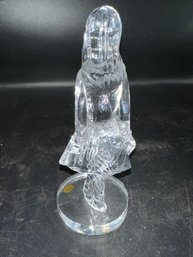 Tipperary Lead Crystal Girl Figurine Paperweight