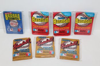 7 Packs Donruss Variety 1-1986, 3-1987, 3-1988