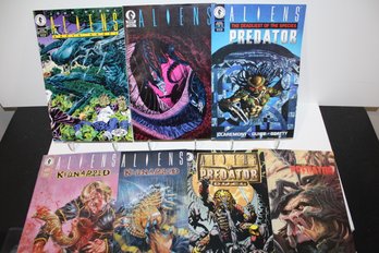 7 Comic Group - Aliens Variety - Predator Duel - Aliens Vs. Predator & More