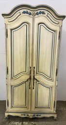 Paint Decorated John Stuart Two Door Cabinet With Fitted Interior