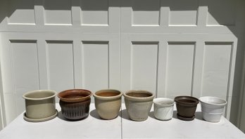 Lot Of 7 Garden Planting Pots