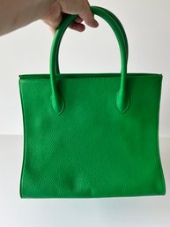 Green Leather  Grace Handbag By August