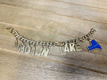 Rare INDIAN LAKE NY Charm Bracelet From The 1950s