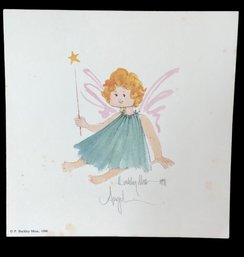 P. Buckley Moss Signed 'Angel' Print Vintage