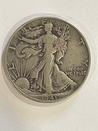 1941-D  Walking Liberty Silver Half Dollar