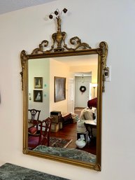 Ornate Vintage Gold Tone Mirror