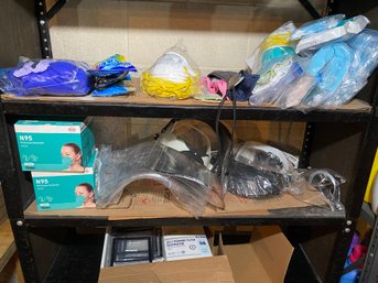 Tons Of Masks, Gloves, Face Shields, And Hand Sanitizer