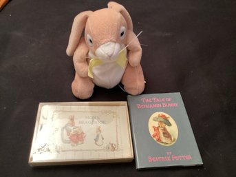 Beatrix Potter Benjamin Bunny Peter Rabbit Brag Book Photo Album And A Linda Grayson Bunny